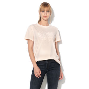 Pepe Jeans dámské krémové vyšívané tričko - M (318)
